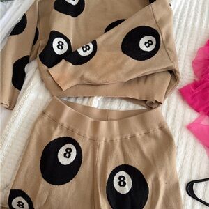 Dressed in LALA Tan and Black 8-Ball Set